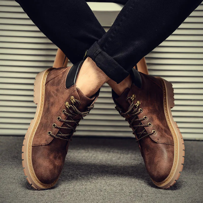 Waterproof Men's Boots - Robust Design for Winter