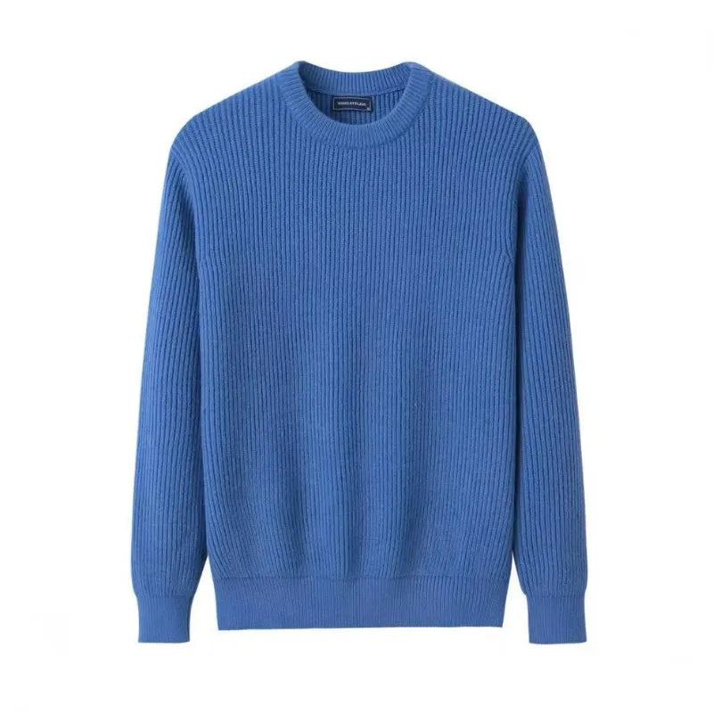 Minimalist Men's Sweater - Soft Crew Neck Knit