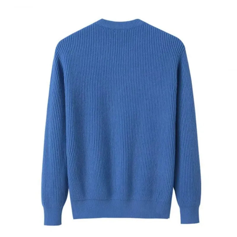 Minimalist Men's Sweater - Soft Crew Neck Knit
