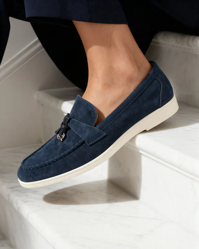 Old Money Suede Lady Loafers