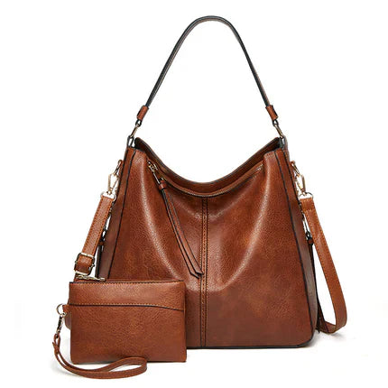 Women's shoulder bag - Urban elegance in brown